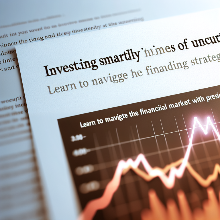 Gráfico sobre Aprenda a Investir de Forma Inteligente Mesmo em Tempos de Incerteza