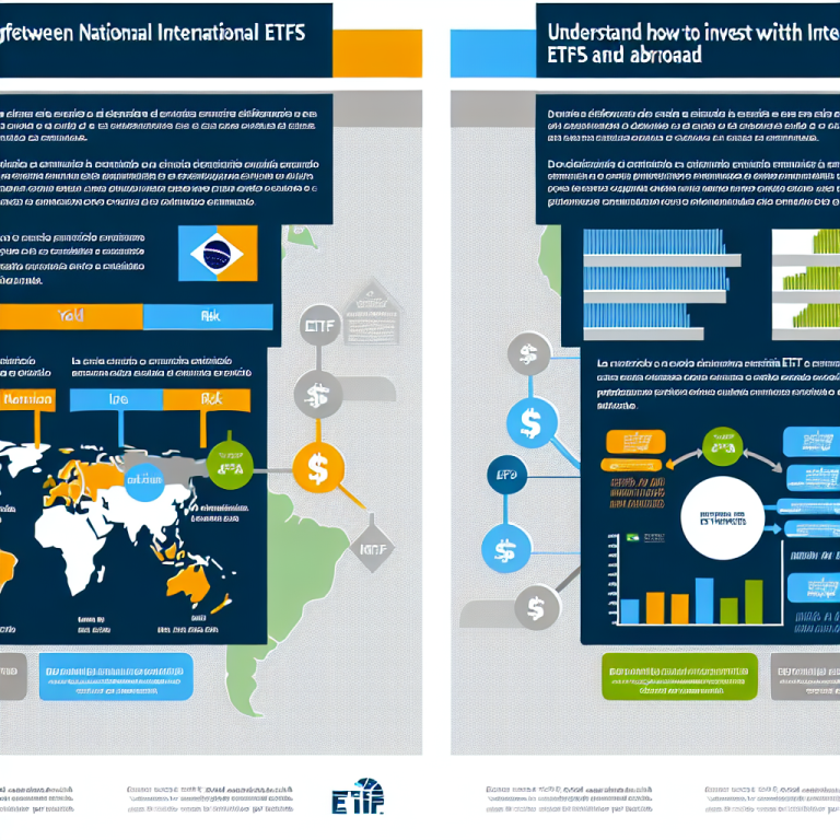 Gráfico sobre Diferença entre ETF nacional e ETF internacional