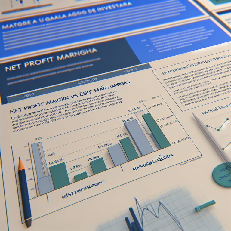 Gráfico sobre Margem líquida vs margem EBIT: o que realmente importa