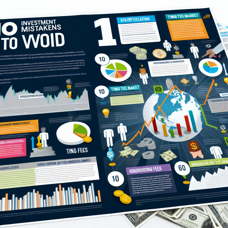 Gráfico sobre 10 erros que investidores iniciantes cometem