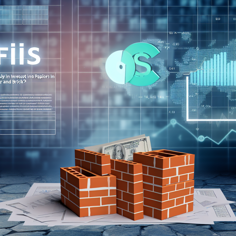 Gráfico sobre Como analisar FIIs de papel e tijolo