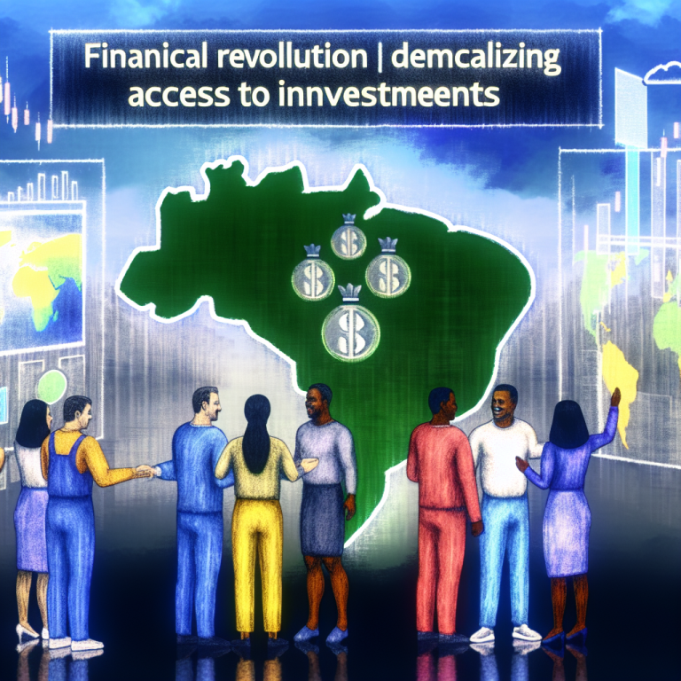 Gráfico sobre O papel das fintechs na democratização dos investimentos