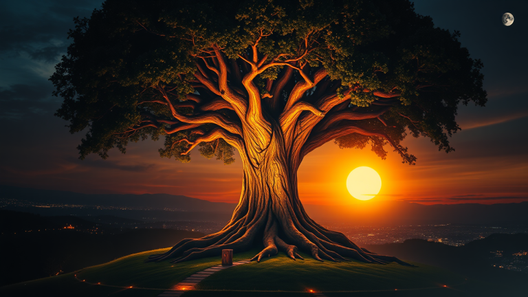 Sucessão Patrimonial: Como evitar que o inventário consuma seus investimentos Árvore ancestral digital simbolizando a solidez do patrimônio e o crescimento financeiro