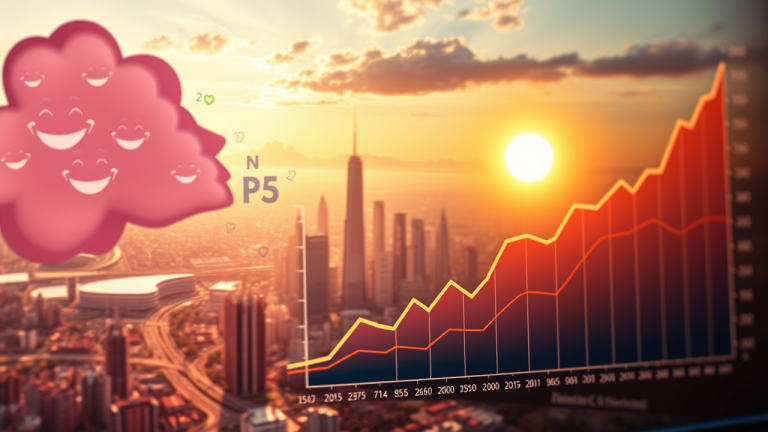 Net Promoter Score (NPS) como indicador de qualidade da empresa Satisfação em escala, medida pela Net Promoter Score, sobre uma paisagem empresarial com linhas conectadas