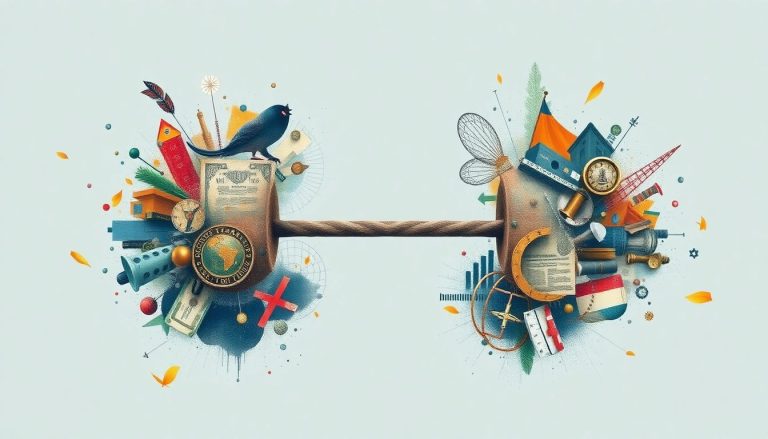 Estratégia Barbell: assumindo riscos extremos de um lado e segurança total do outro Ilustração 3D futurista de uma árvore digital, com raízes fortes e ramagem extensa, representando a necessidade de diversificação e balanceamento na estrutura financiera.
